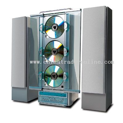 3 CD Vertical CD Player with AM/FM Radio from China